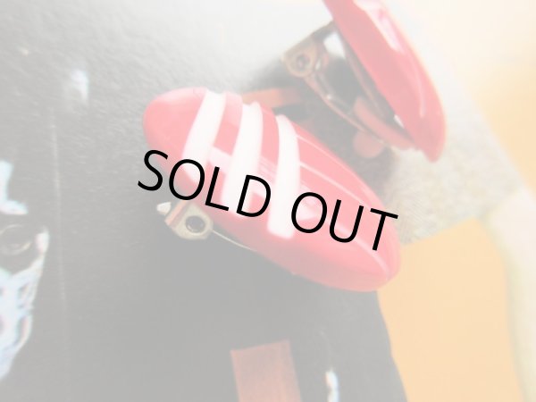 画像3: Dead stock*赤白カットデザインイヤリング (3)