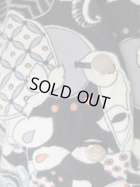 画像7: Dead stock*モノトーンサイケ柄のワンピース (7)