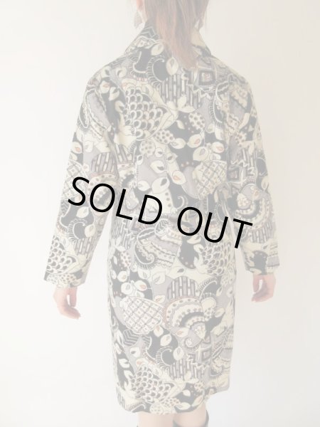 画像5: Dead stock*モノトーンサイケ柄のワンピース (5)