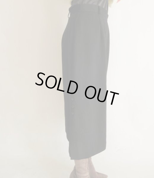 画像5: サイドボタンデザインスカート (5)