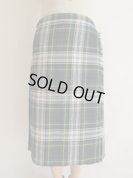 画像3: 海外vintage*チェック柄ラップスカート (3)