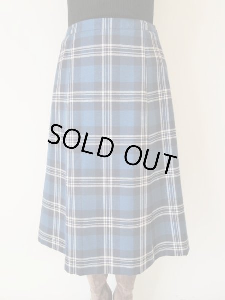 画像3: 美シルエットのチェック柄スカート (3)