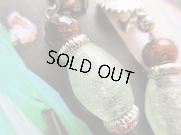 画像2: Dead stock*ガラスビーズイヤリング (2)