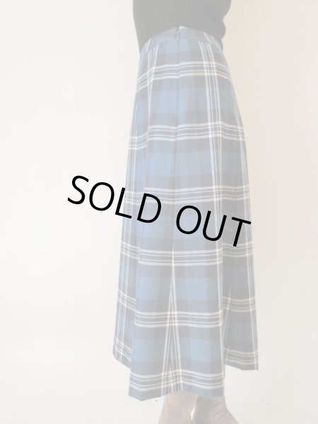 画像4: 美シルエットのチェック柄スカート (4)