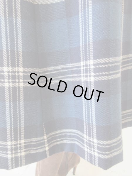 画像7: 美シルエットのチェック柄スカート (7)
