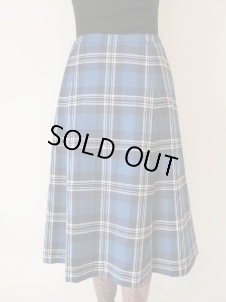 画像5: 美シルエットのチェック柄スカート (5)