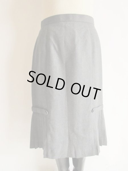画像3: 裾プリーツのレディースカート (3)