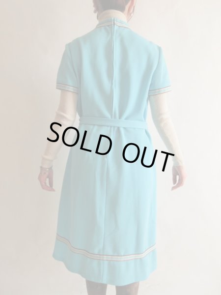 画像5: 海外ヴィンテージ*ジャージ素材のレトロシルエットワンピース (5)