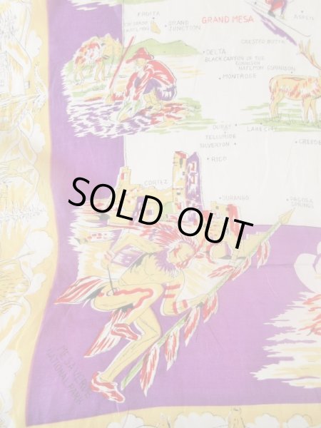 画像7: カウボーイとインディアン柄スカーフ (7)