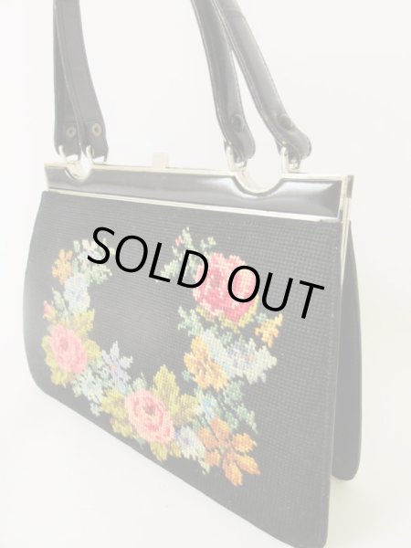 画像4: お花ステッチの乙女バッグ (4)