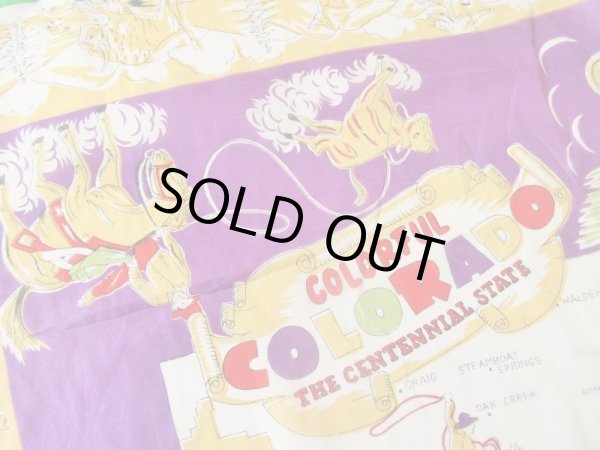 画像8: カウボーイとインディアン柄スカーフ (8)