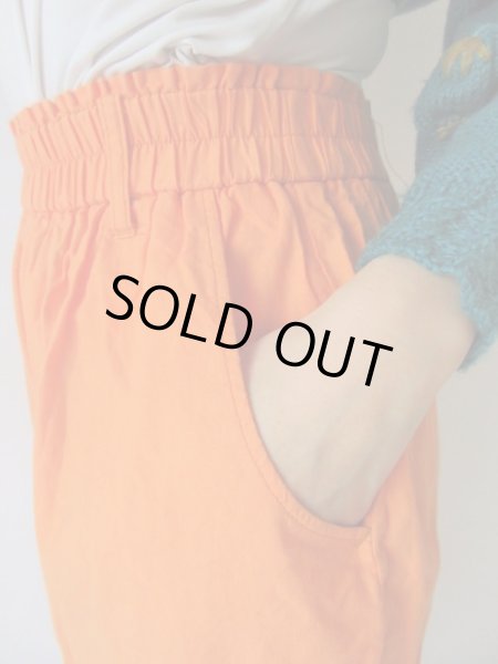 画像6: ビタミンオレンジのテーパードパンツ(ウエストゴム) (6)