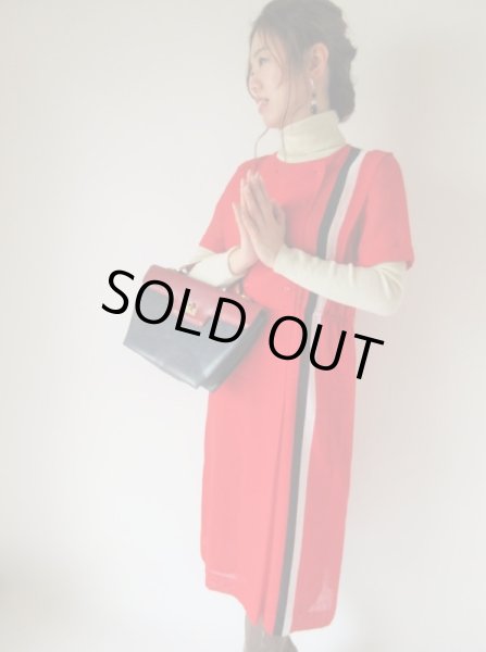 画像2: トリコロール配色のワンピース (2)