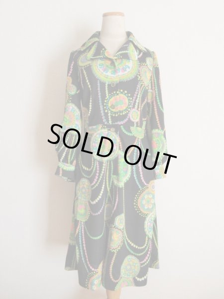 画像3: 1点モノ*カラフルサイケなワンピース (3)