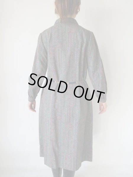 画像4: シェルの葉っぱ型ベルト付きワンピース (4)