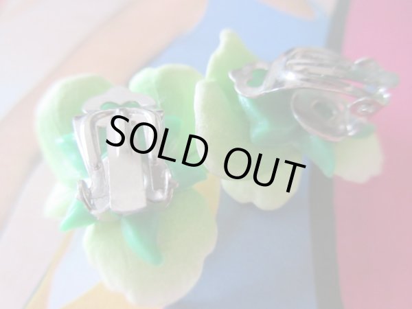 画像5: Dead stock*お花にラインストーンのイヤリング (5)