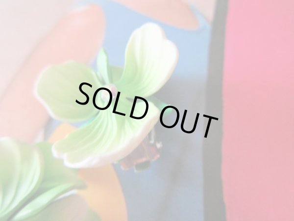 画像4: Dead stock*お花にラインストーンのイヤリング (4)