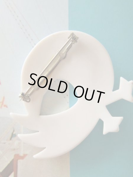 画像4: ラインストーン付き*鳥さんブローチ (4)