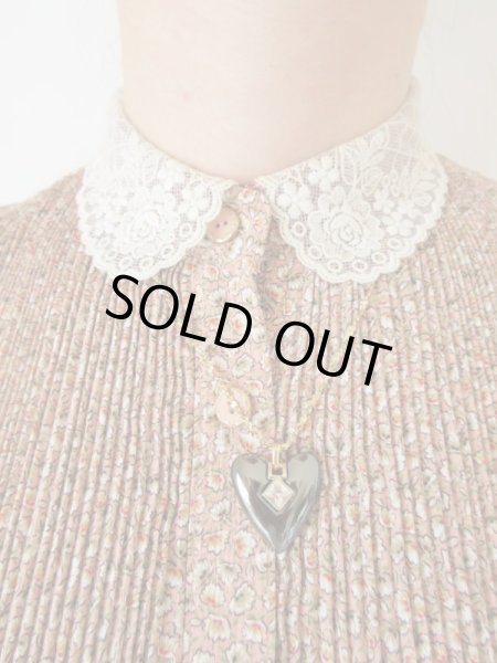 画像2: メタリックハートのネックレス (2)