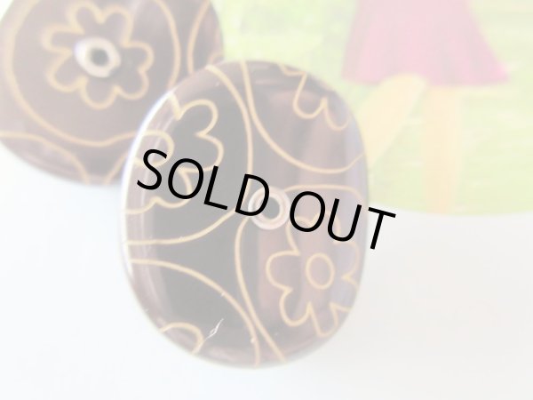 画像3: カットデザインのお絵かきフラワーイヤリング (3)