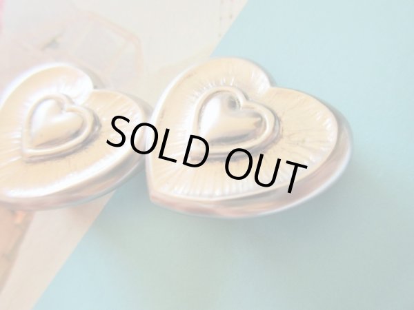 画像3: Dead stock*艶消しハートのイヤリング (3)