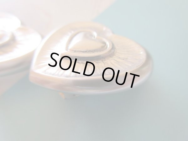 画像4: Dead stock*艶消しハートのイヤリング (4)