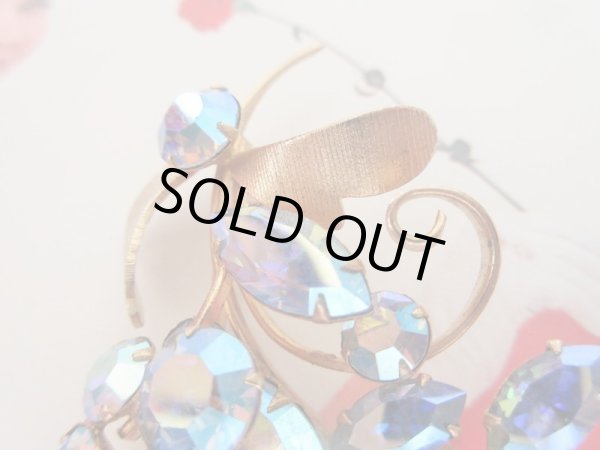 画像3: オーロラブルーのガラスブローチ (3)