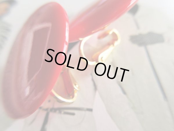 画像3: Dead stock*赤マルイヤリング (3)