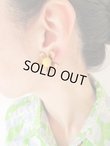 画像2: USA*70’s vintageエナメルイヤリング (2)