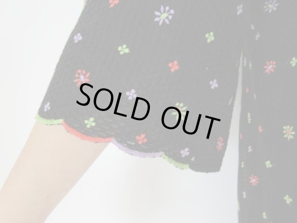 画像7: お仕立て品*カラフル花柄刺繍ワンピース (7)