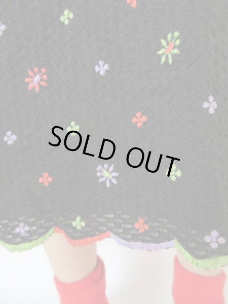 画像8: お仕立て品*カラフル花柄刺繍ワンピース (8)