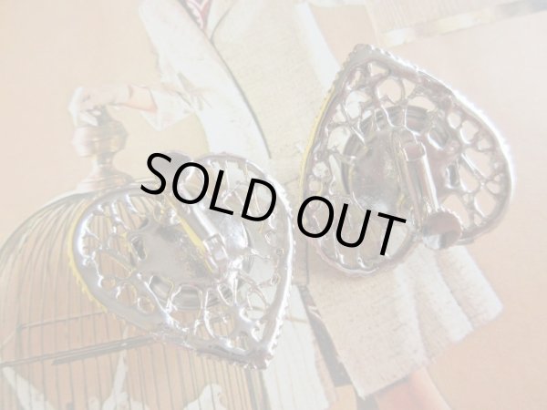 画像4: Dead stock*レースハートのイヤリング (4)