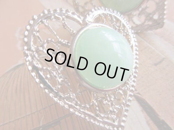 画像2: Dead stock*レースハートのイヤリング (2)