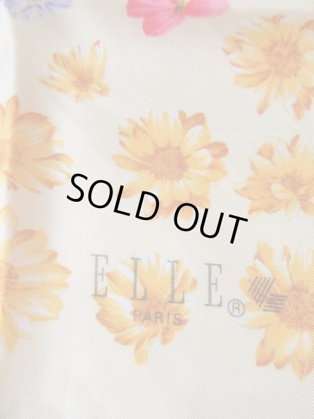 画像3: ELLE*花柄スカーフ (3)