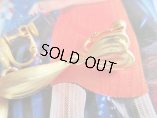 画像2: Dead stock*ハートとドロップパーツのイヤリング (2)