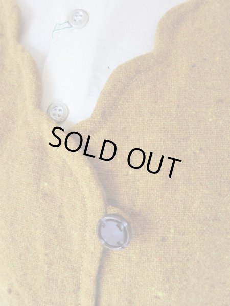 画像5: お仕立て品の1点モノ*マスタードカラーワンピース【ゆったりサイズ】 (5)