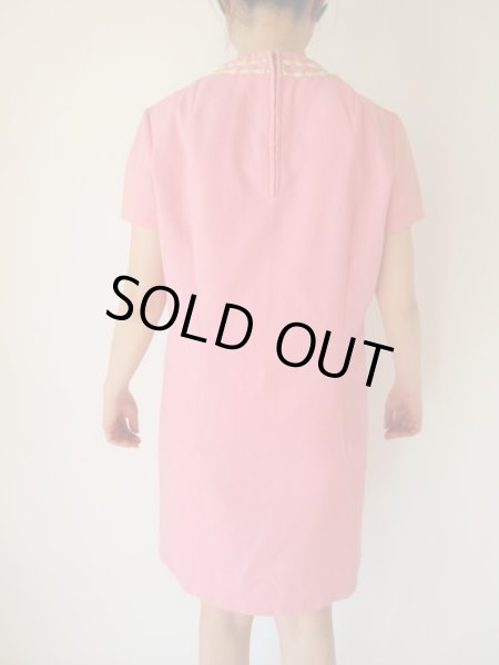 画像5: 海外ヴィンテージ*毛糸の2本ラインワンピース (5)