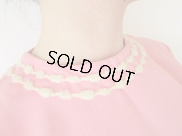 画像6: 海外ヴィンテージ*毛糸の2本ラインワンピース (6)