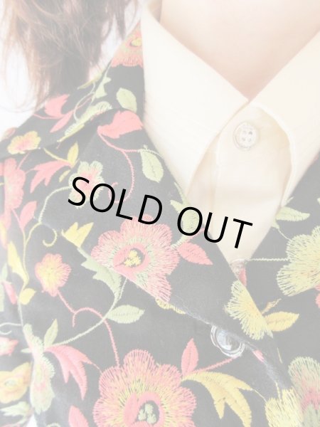 画像7: 【総入れ替え対象外商品】1点モノ*豪華お花刺繍のセットアップ (7)