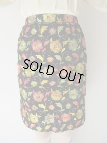 画像9: 【総入れ替え対象外商品】1点モノ*豪華お花刺繍のセットアップ (9)