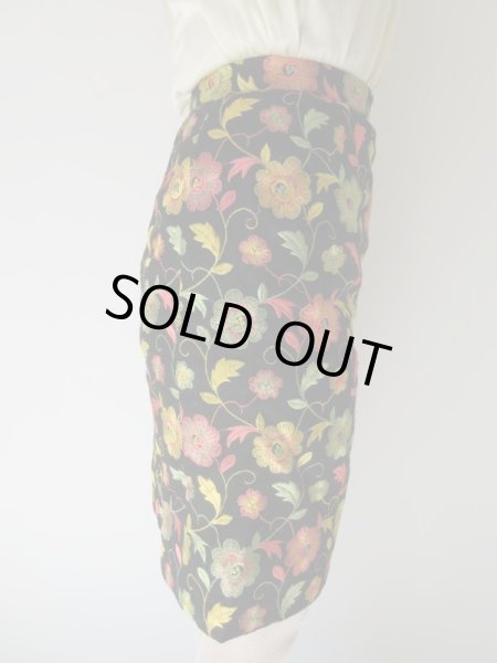 画像10: 【総入れ替え対象外商品】1点モノ*豪華お花刺繍のセットアップ (10)