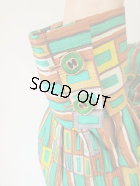 画像8: 【総入れ替え対象外商品】お仕立て品の１点モノ*リボンタイワンピース (8)