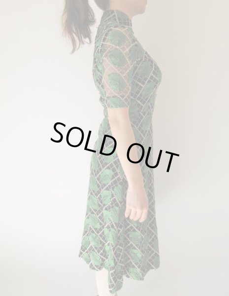 画像4: 【総入れ替え対象外商品】お仕立て品の1点モノ*豪華刺繍ワンピース (4)