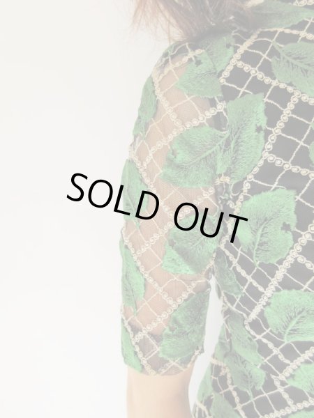 画像9: 【総入れ替え対象外商品】お仕立て品の1点モノ*豪華刺繍ワンピース (9)