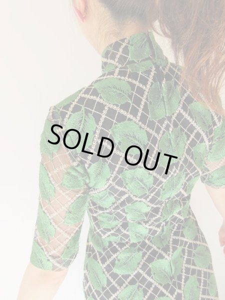 画像6: 【総入れ替え対象外商品】お仕立て品の1点モノ*豪華刺繍ワンピース (6)