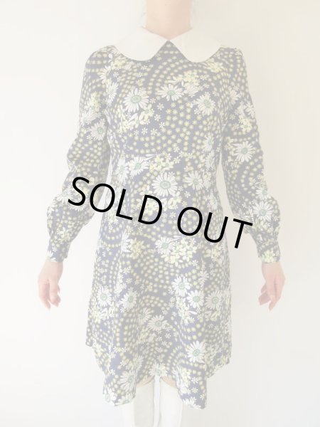 画像3: 【総入れ替え対象外商品】お仕立て品の1点モノ*チャーミングなお花柄ワンピース (3)