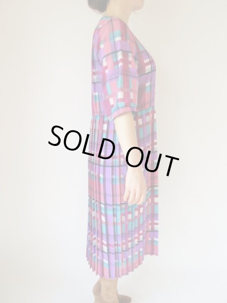 画像4: 【総入れ替え対象外商品】Dead stock*胸きゅんチェックワンピース (4)