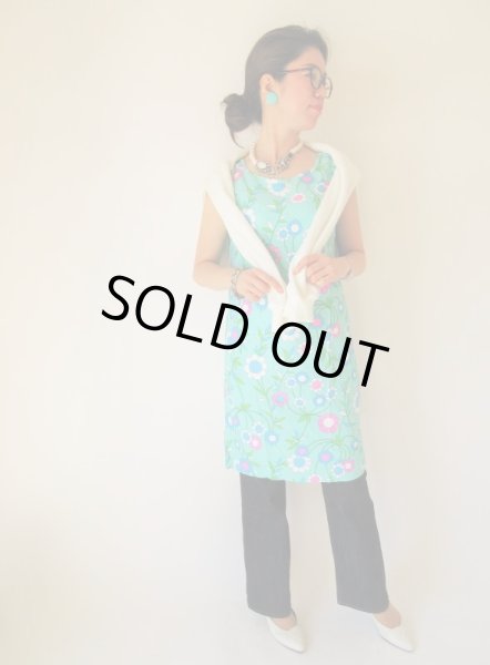 画像2: 【チャーミングに目立つ*】海外ヴィンテージ*Dead stockワンピース (2)