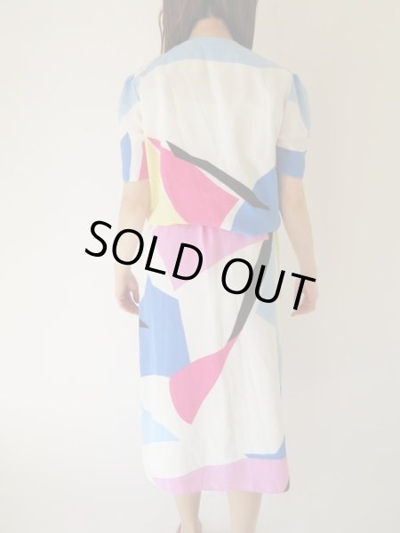 画像5: 【総入れ替え対象外商品】レトロカラーリングのワンピース (5)
