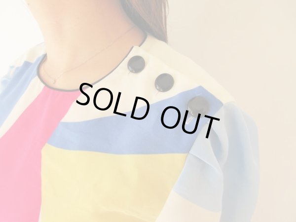 画像6: 【総入れ替え対象外商品】レトロカラーリングのワンピース (6)